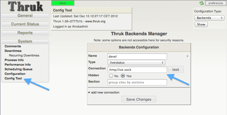 Thruk Backends Manager